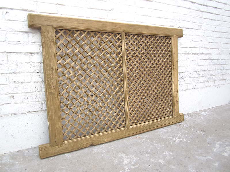 China Ziergitter 135x90cm Antik Shanxi 1815 Jahre Pinie Naturholz