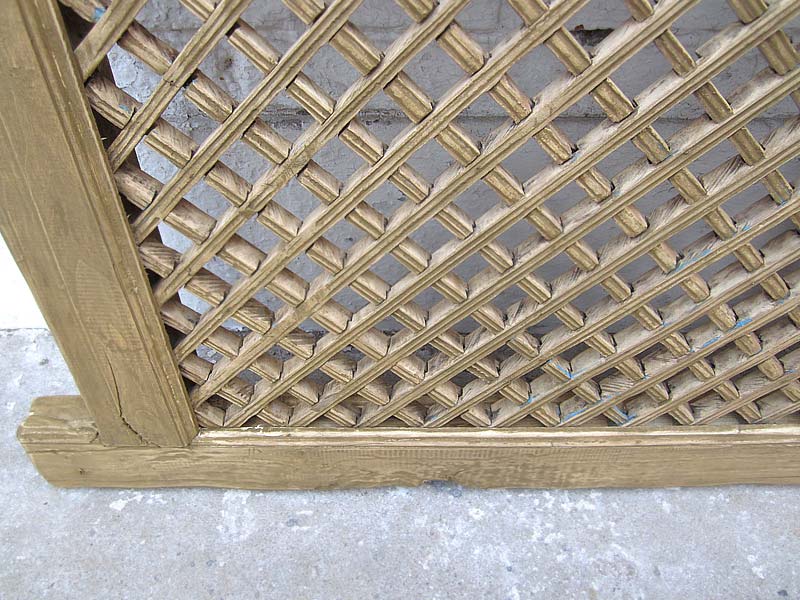 China Ziergitter 135x90cm Antik Shanxi 1815 Jahre Pinie Naturholz