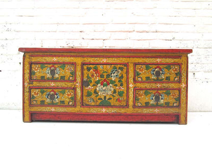 China Lowboard flache Anrichte für TV Flachbildschirm Pinie braungelbe rustikale Fronten von Luxury Park