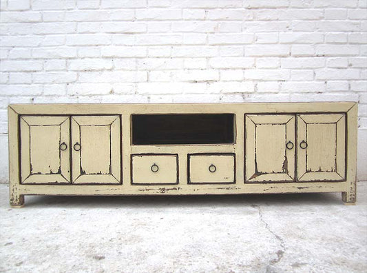 China TV Lowboard altweiß shabby chic 140x39x41cm