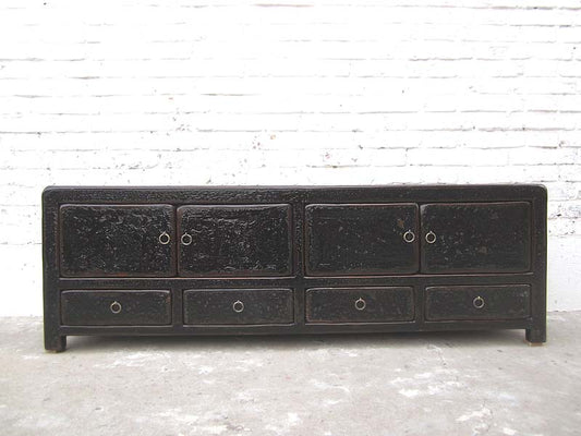 Asia TV Lowboard Kommode Vintage style schwarzes Finish