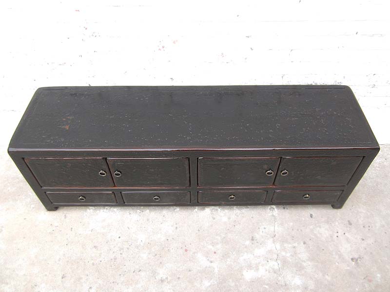 Asia TV Lowboard Kommode Vintage style schwarzes Finish
