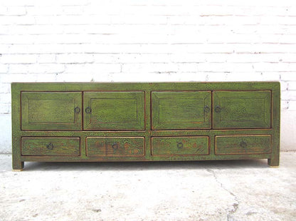 Asien TV Lowboard antikgrün shabby chic optic 140x38x45cm