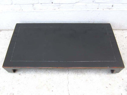Asien niedriger Tisch 100x50cm schwarz Antikfinish Pinienholz