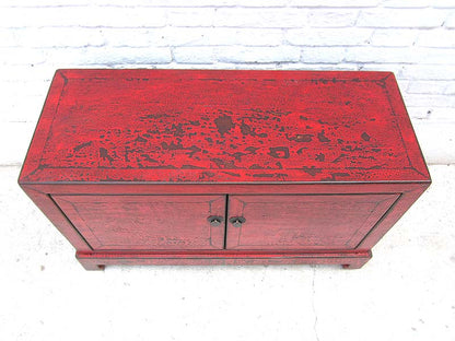 China Kommode rotbraun vintage Stil finish Vollholz by Luxury Park