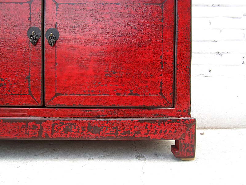 China Kommode rotbraun vintage Stil finish Vollholz by Luxury Park