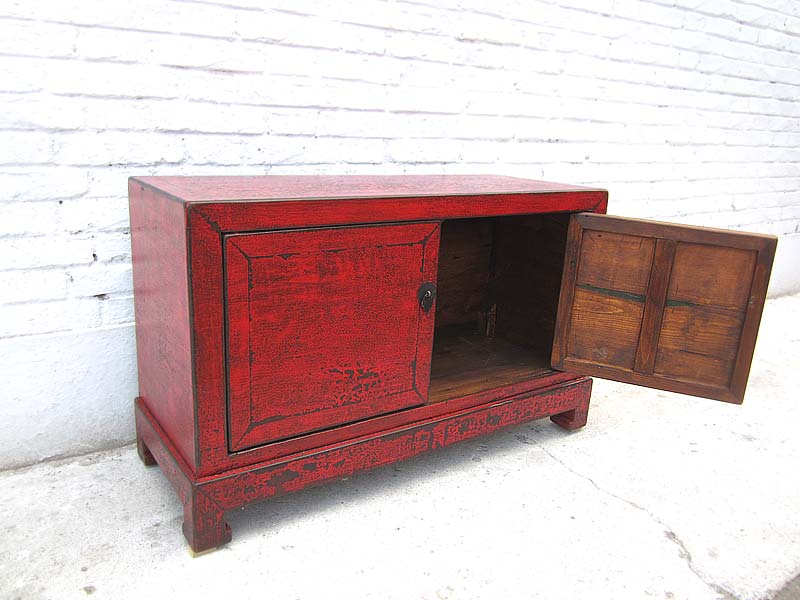 China Kommode rotbraun vintage Stil finish Vollholz by Luxury Park