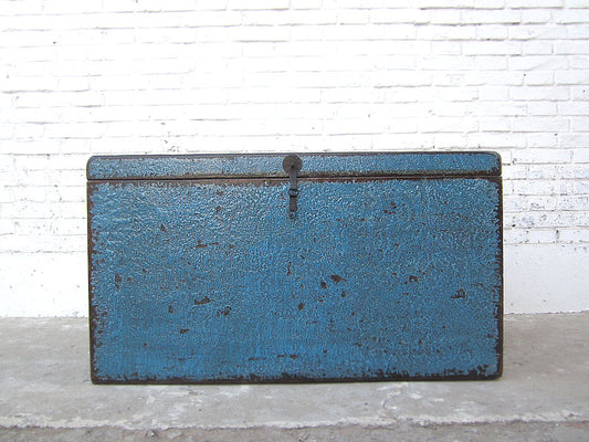 Truhe oder spezial Katzen Toilette in blauer Truhe China shabby chic drei Innenräume