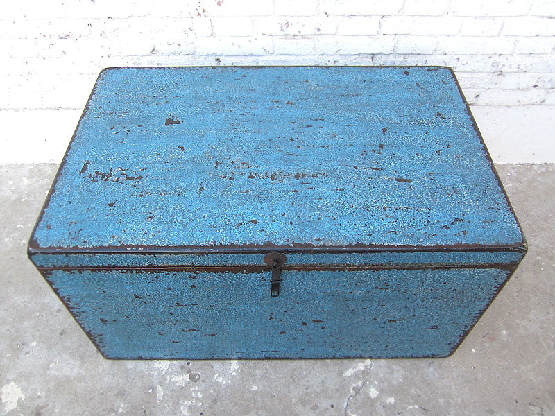 Truhe oder spezial Katzen Toilette in blauer Truhe China shabby chic drei Innenräume