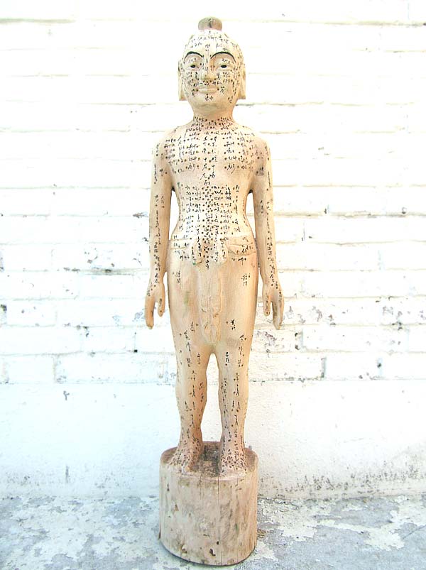 China 1930 Akupunktur Lehrmodell Skulptur Statue Heilkunde von Luxury-Park