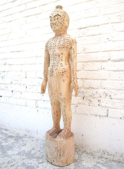 China 1930 Akupunktur Lehrmodell Skulptur Statue Heilkunde von Luxury-Park
