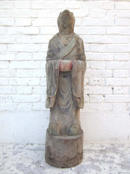 Skulptur Ratte China astrologische Figur Statue buddhistisch Pappel 80 Jahre