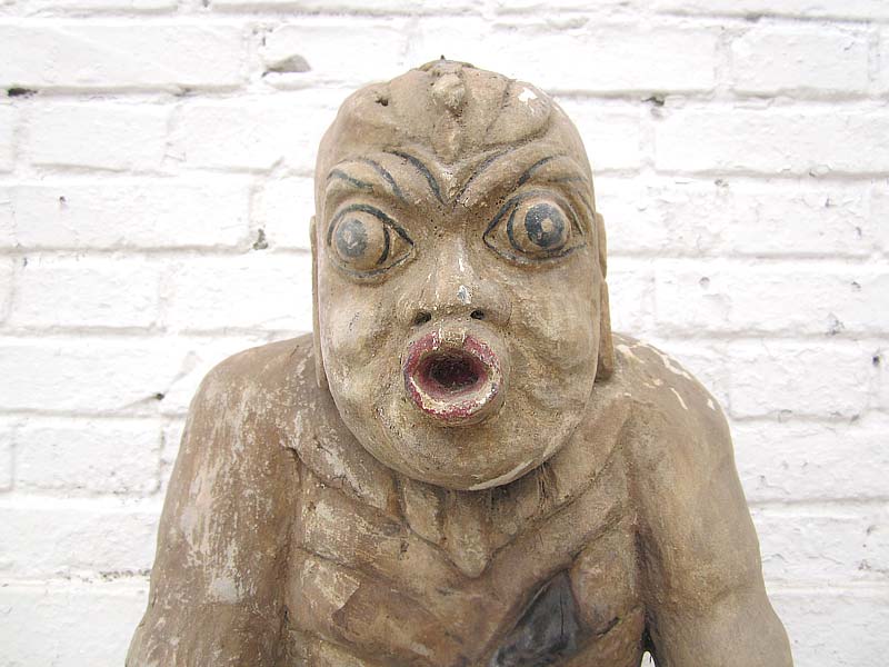 China 1920 Figur Der Fastende Meditation Skulptur buddhistisch Pappel von Luxury Park