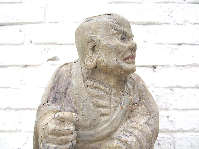 Tempel Skulptur Der Streitende Standfigur buddhistisch Pappelholz China 1920 von Luxury Park