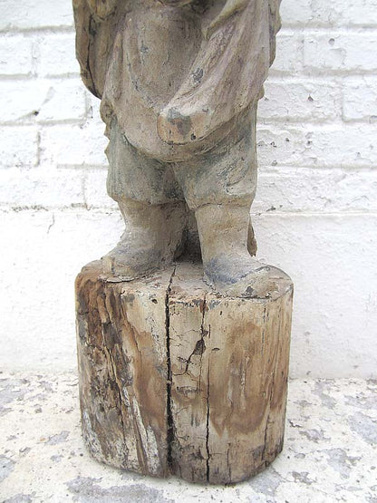 Tempel Skulptur Der Streitende Standfigur buddhistisch Pappelholz China 1920 von Luxury Park