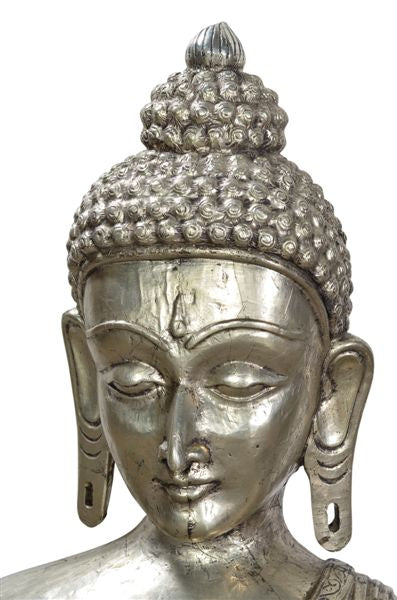 Luxury-Park XXL Große Buddha Büste – Handgeschnitzt aus Überhartholzkern