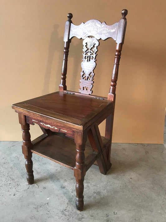Stuhl Treppe Kombination Antik ca. 80 Jahre China