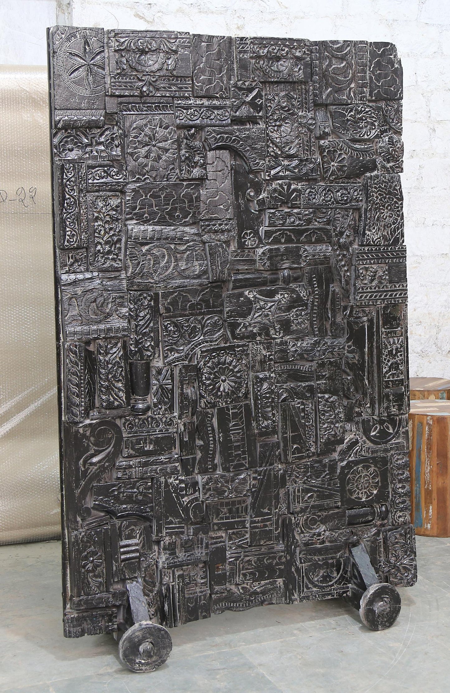 Indien massiver Raumteiler Teak VI-ED-024