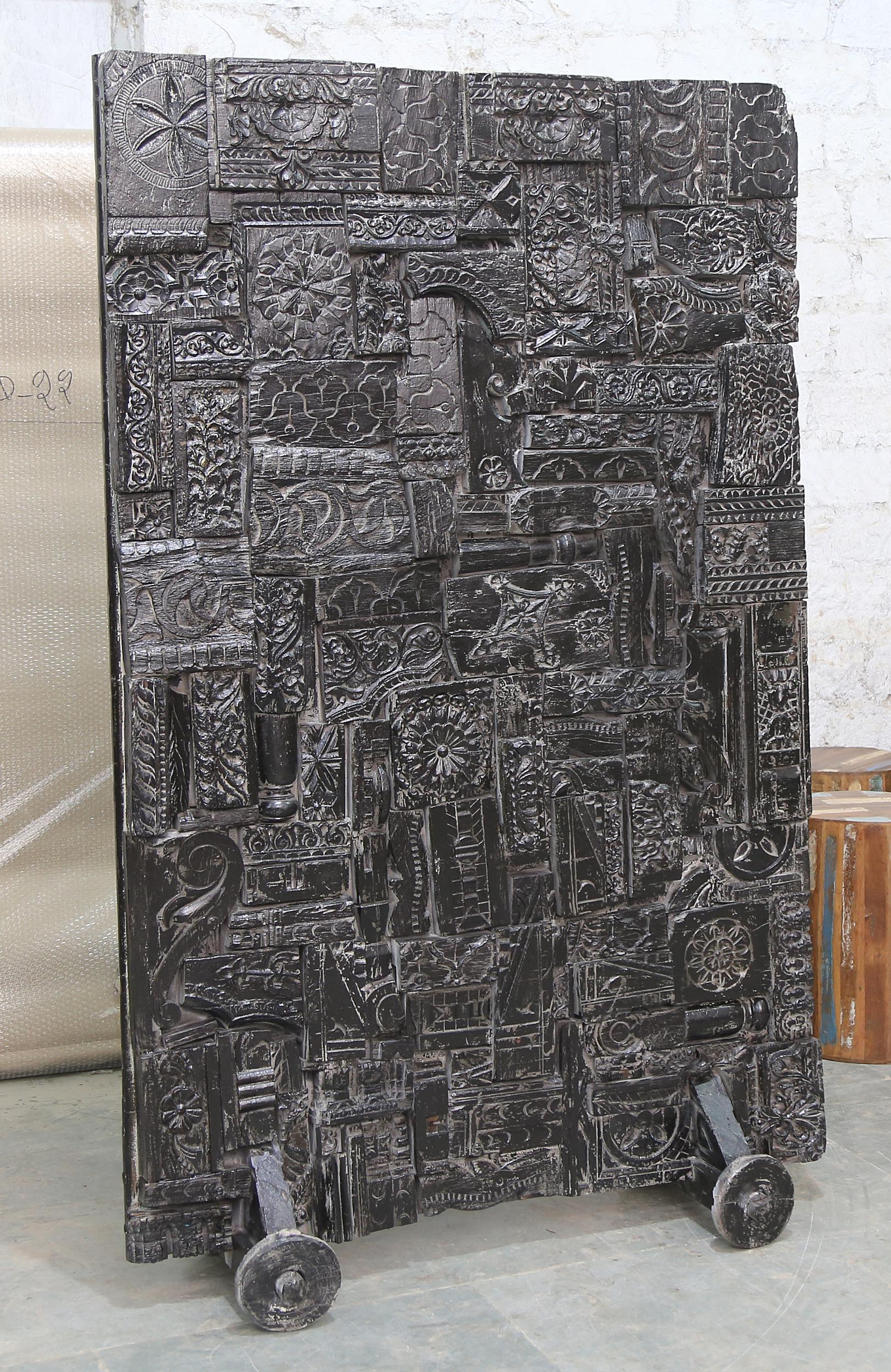 Indien massiver Raumteiler Teak VI-ED-024